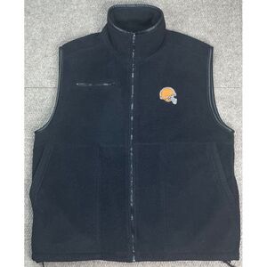 National Football League Vtg NFL Cleveland Browns Men's Black Fleece Vest Size L